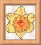 daffodil mini cross stitch kit
