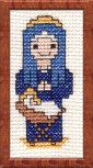 christmas cross stitch kit mary