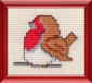 christmas robin cross stitch kit