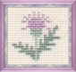 thistle mini cross stitch kit