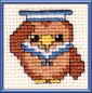 ahoy there - sailor owl mini cross stitch kit