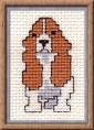 bassett puppy cross stitch kit