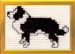 border collie cross stitch kit