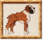 boxer cross stitch