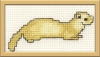 ferret cross stitch