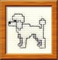 poodle cross stitch kit