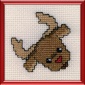 reindeer christmas cross stitch