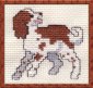 springer spaniel cross stitch kit