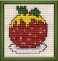 Christmas pudding mini cross stitch kit